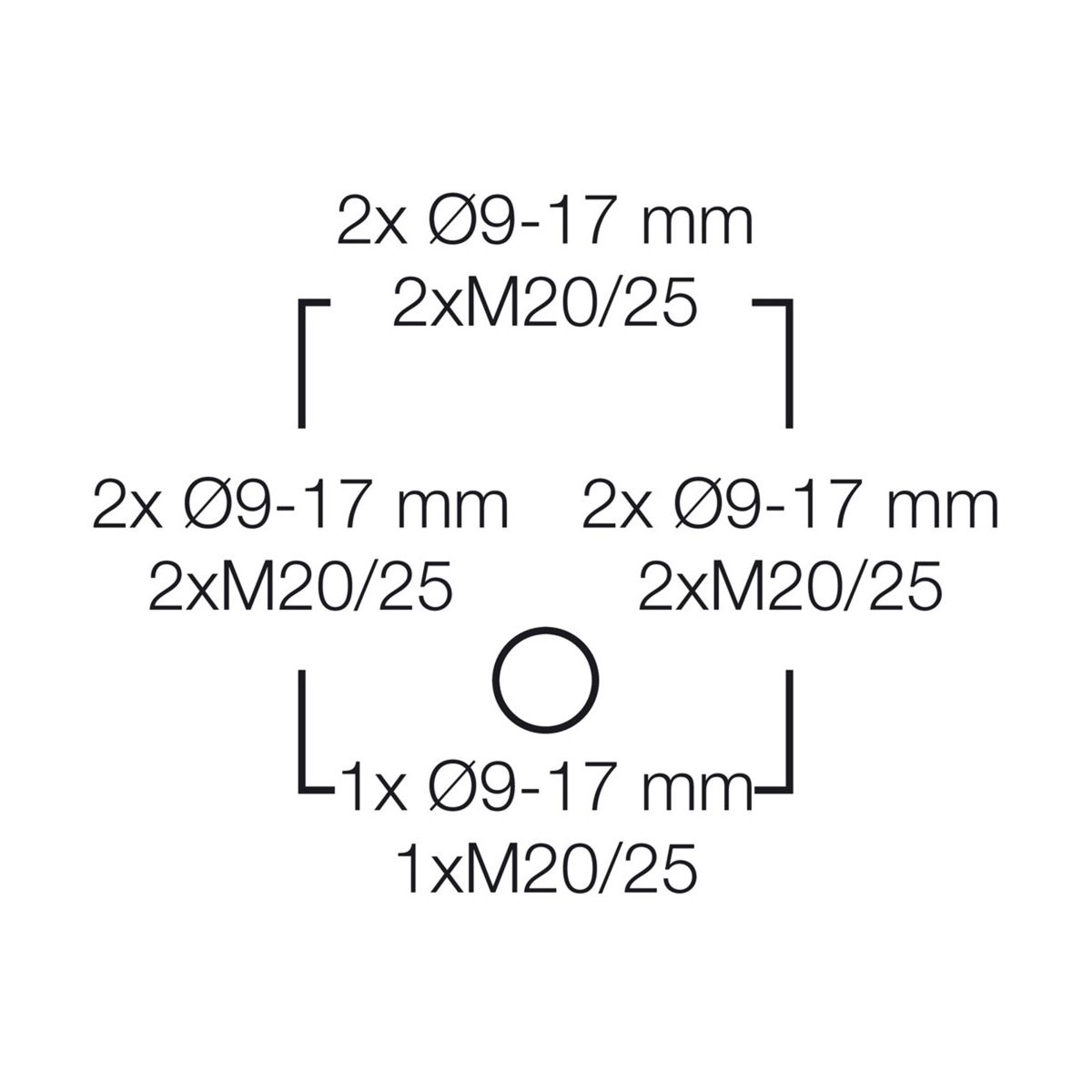 Розподільна коробка DK0402G 104x104x70 мм, IP66, з клемником 5х2,5 мм², світло-сіра RAL 7035 | HENSEL