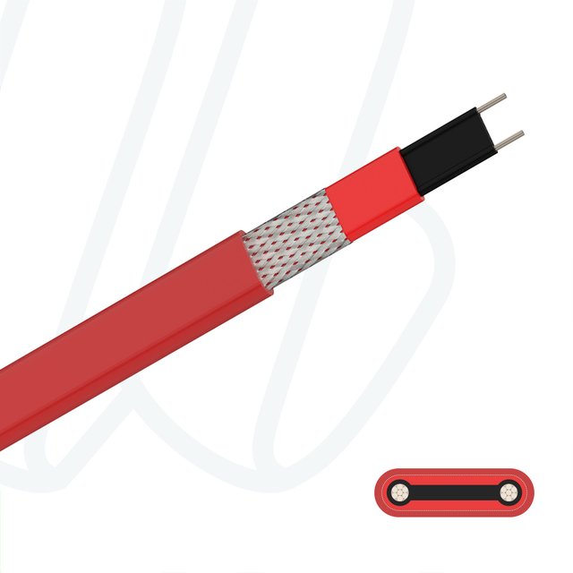 Саморегульований нагрівальний кабель ELTHERM ELSR-H-BOT 20 Вт/м при 10°C - 230 В червоний, 02