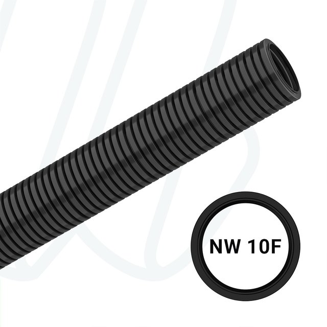 Захистна гофротруба PARA для роботів NW10 з поліаміду 12, чорна (упак. 100м)