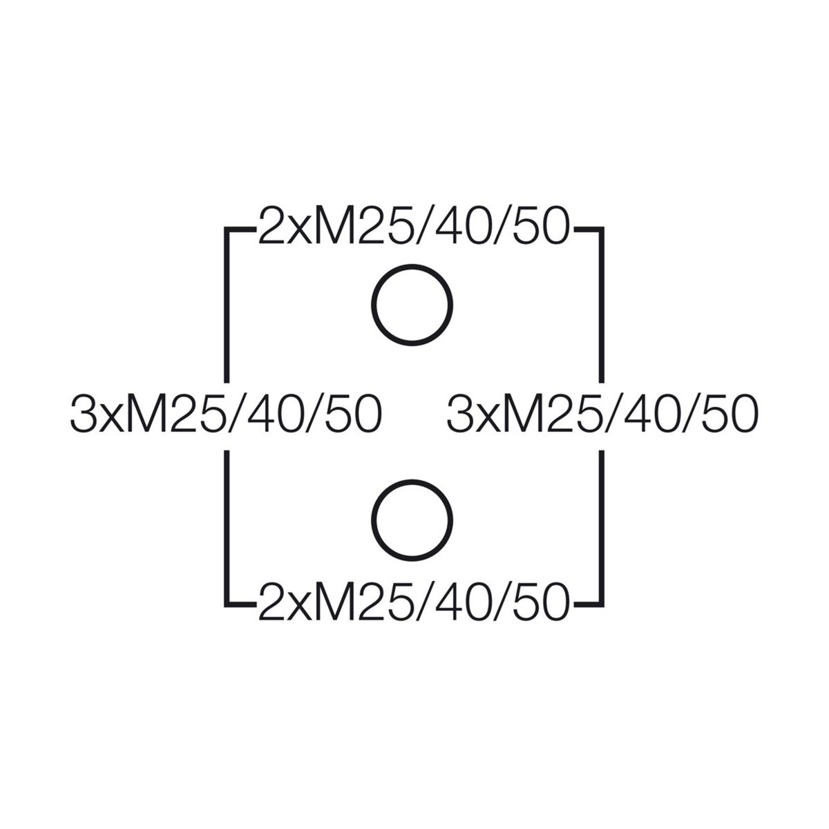 Розподільна коробка DK 2525 GZ з клемою Cu 3~ 6-25 мм2 IP55/66 255x205x112 сіра RAL 7035