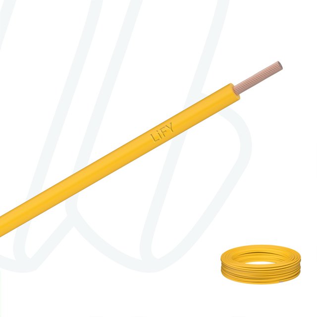 Провід LiFY 1.0 мм² жовтий, 01, 1.0