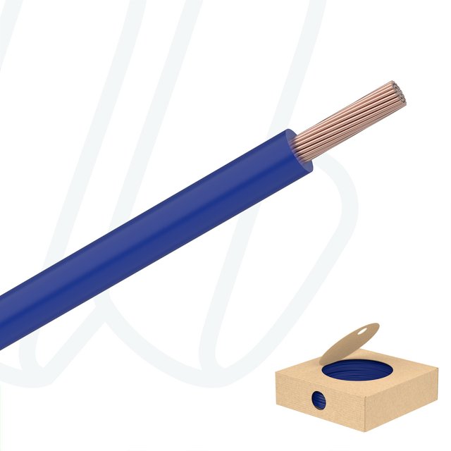 Провід монтажний гнучкий H05V-K 0.5 мм² ультрамариновий синій RAL 5002, 01, 0.5