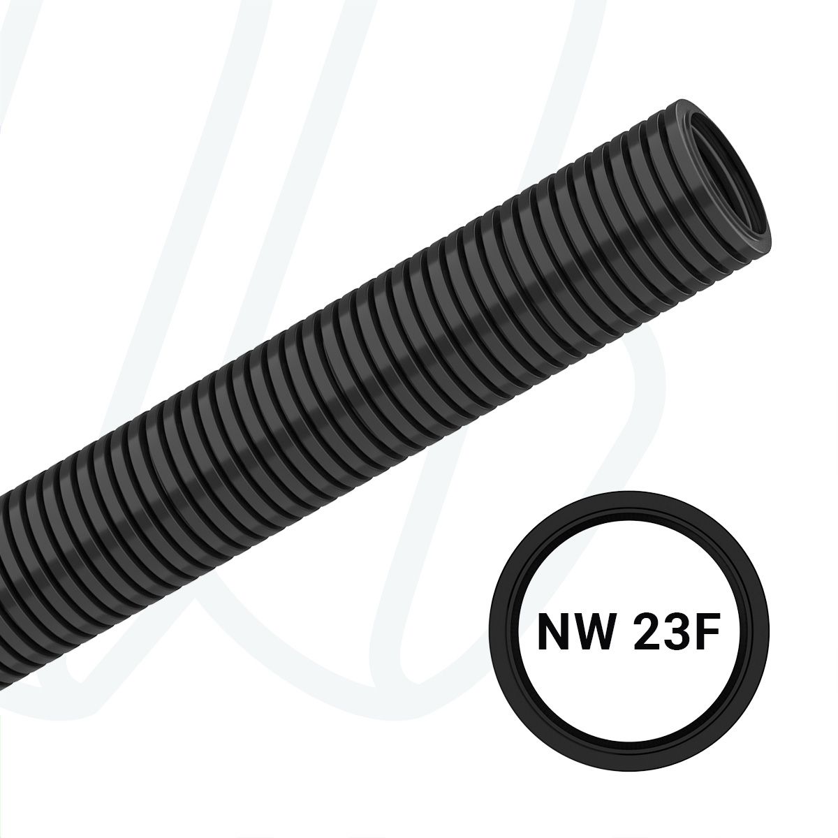 Захистна гофротруба PARA для роботів NW23 з поліаміду 12, чорна (упак. 50м)
