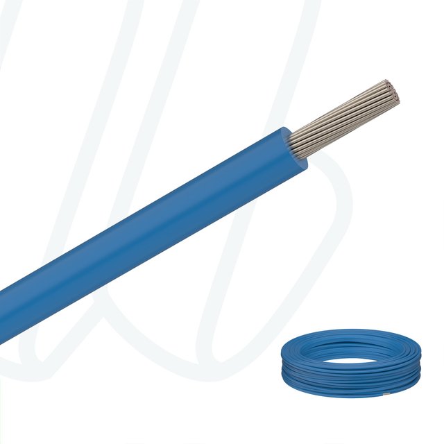Провід мультистандартний MTW-TEW-HAR AWG10 (6мм²) синій RAL 5010, 01, 6