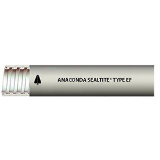 Металевий захисний рукав з гладким ПВХ покриттям ANACONDA SEALTITE EF - сірий - 2" (30м)