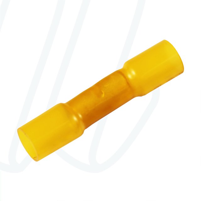 KA4605SKW Прохідний з'єднувач з термоусадочною втулкою з плавким клеєм 4-6 мм² / жовтийй