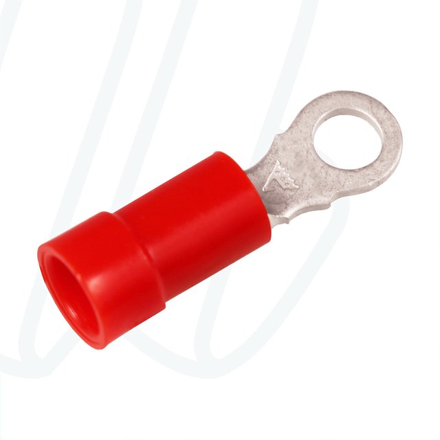 KA1532R Кільцевий ізольований наконечник 0,5-1,5 мм² / ø 3 / червоний / упак. 100 шт