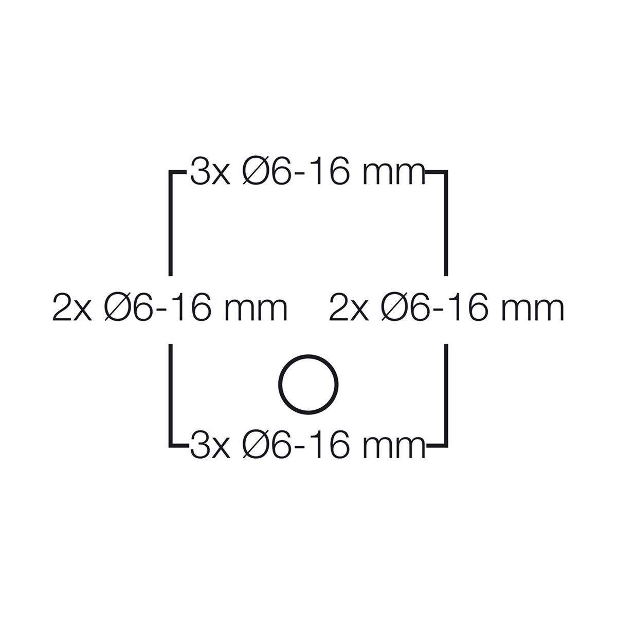 Розподільна коробка DE9325 88x88x50 мм, IP55, з клемником 5х2,5 мм², світло-сіра RAL 7035 | HENSEL