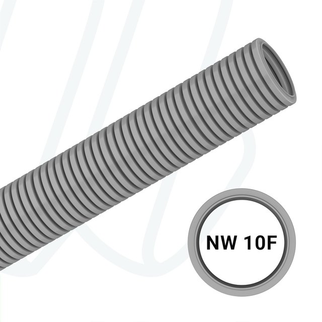 Захистна гофротруба PARN NW10 з поліаміду, сіра (упак. 100м)