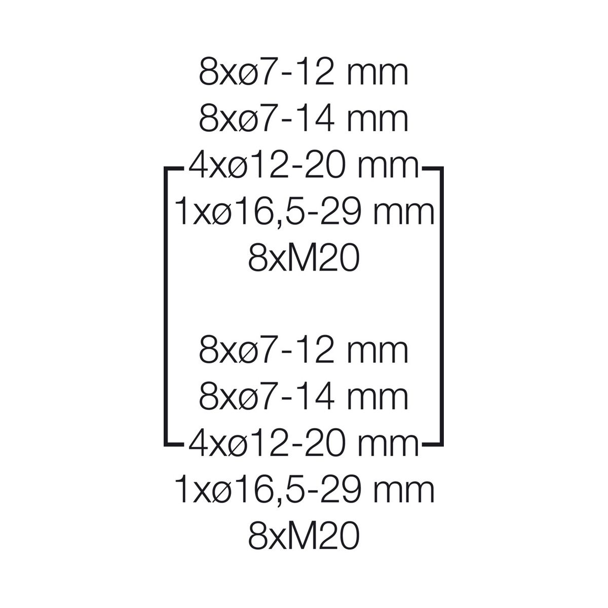 Розподільний щит KV 3554 з клемниками, 3х18 модулів, IP54