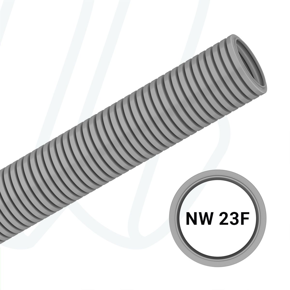 Захисна гофротруба PARN NW23 з поліаміду, сіра (упак. 50м)