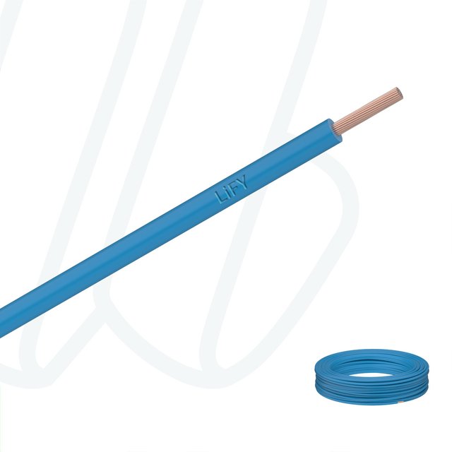 Провід LifY 0.25 мм² блакитний, 01, 0.25