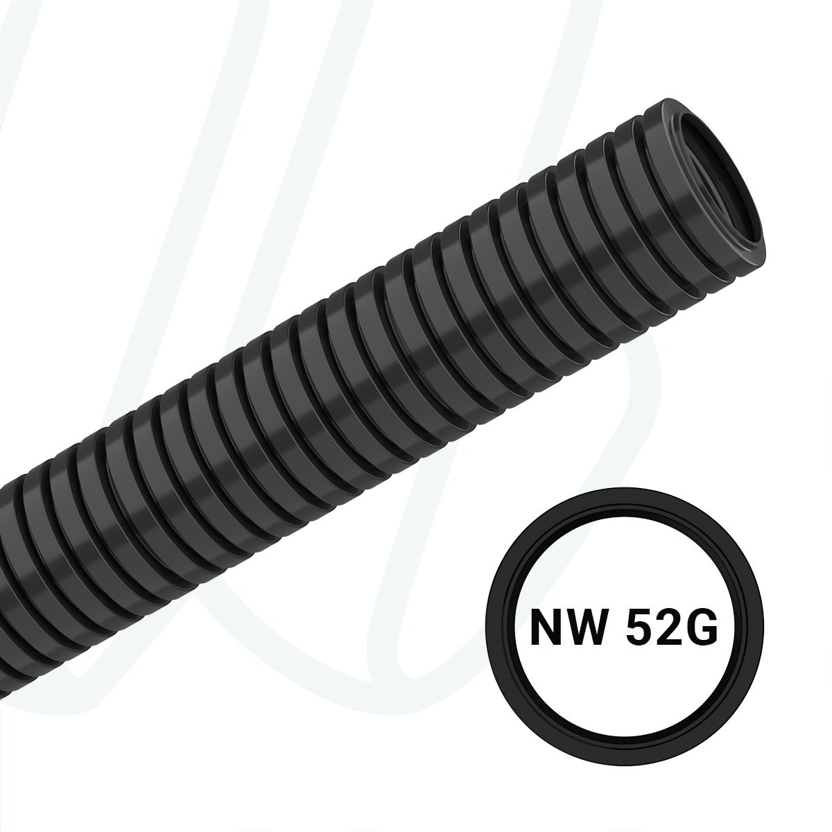 Захисна гофротруба PARN NW52 з поліаміду, чорна (упак. 10/30м)