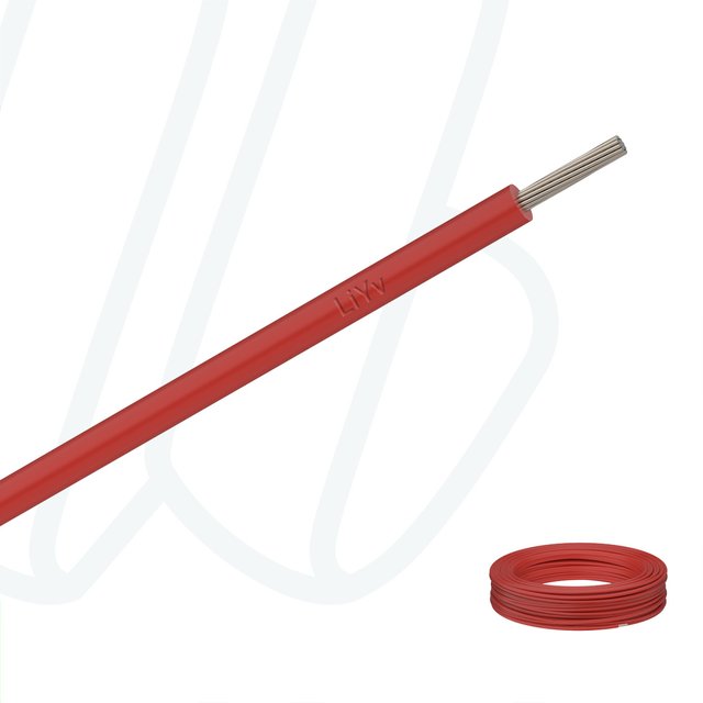 Провід LiYv 0.5 мм² червоний, 01, 0.5