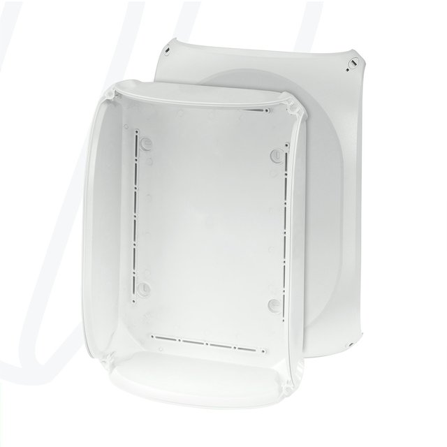 Розподільна коробка KF5000H 355x255x122 мм, IP66/67, без клемника, пласкі стінки, світло-сіра RAL 7035 | HENSEL